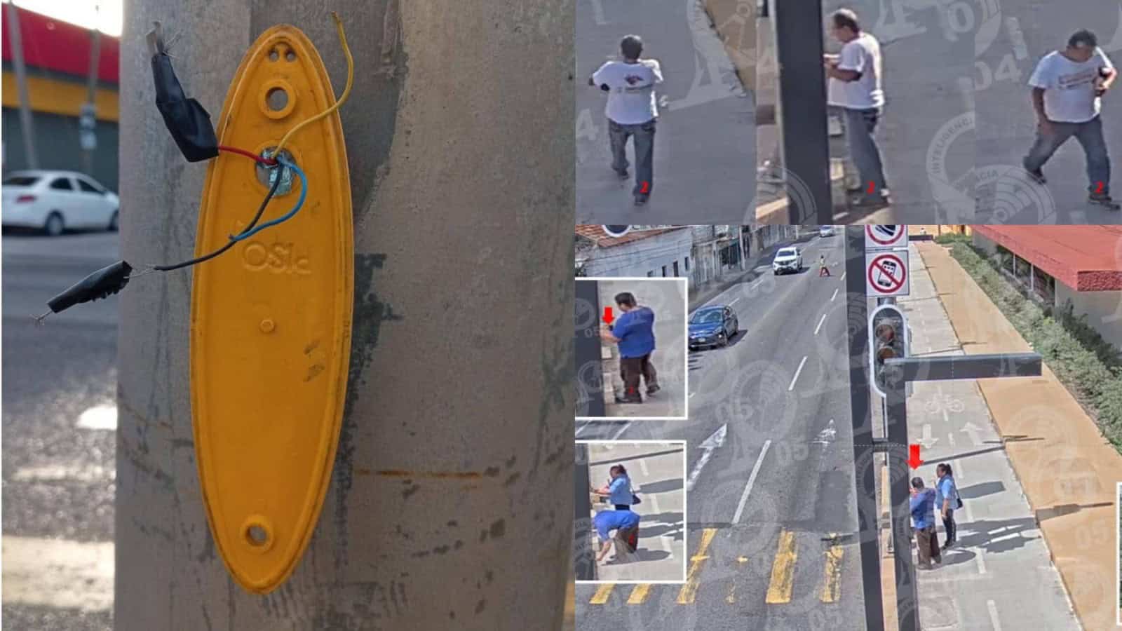 Va SSPC Tabasco contra personas que vandalizaron botón de paso peatonal en semáforo de Periférico