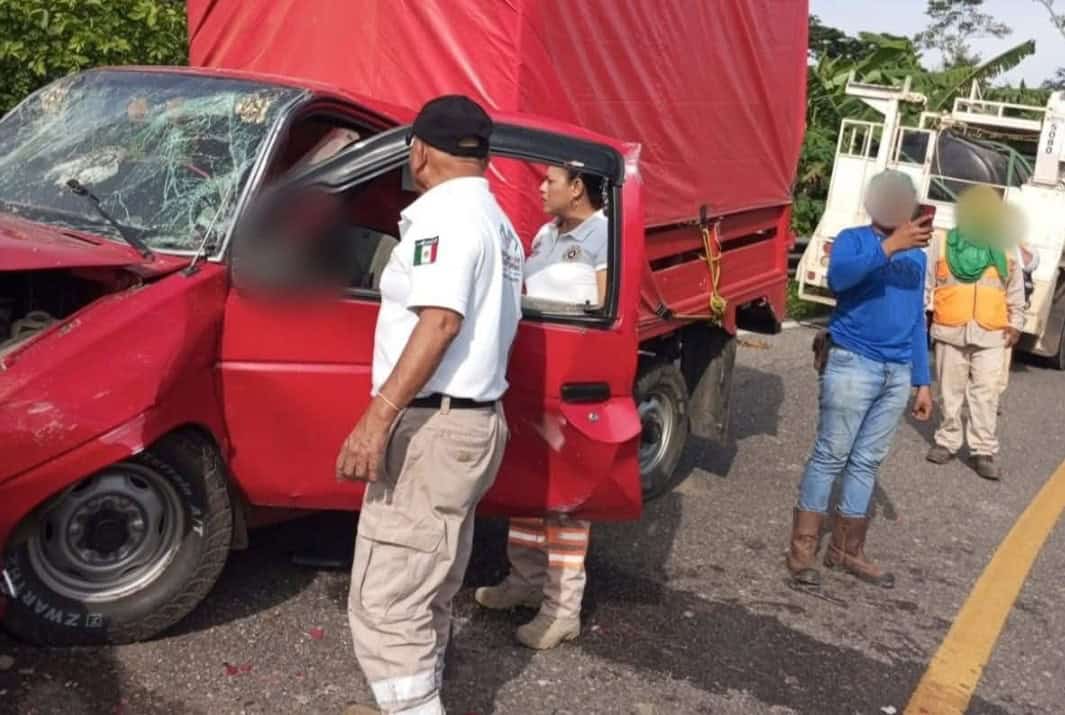 Accidente en la Pichucalco-Teapa deja un fallecido y 3 lesionados