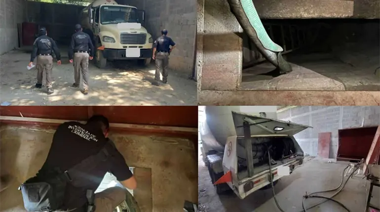 Asegura FGR toma clandestina y 360 litros de combustible en Cárdenas