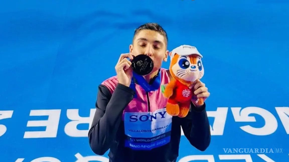 El mexicano, Diego Villalobos, consigue bronce en Mundial de Natación