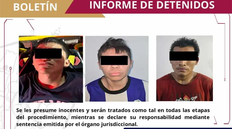 Detienen a 3 generadores de violencia con armas de fuego y drogas en Cunduacán