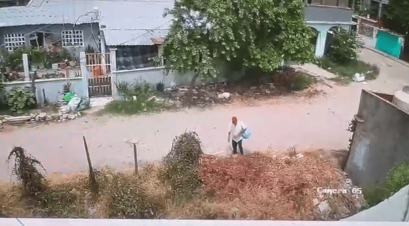 ¡En pleno canicular! Graban a adulto mayor provocando incendio en Gaviotas