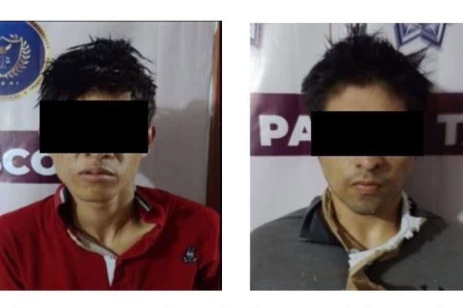 Detienen a dos sujetos en Casa Blanca; les aseguran presunta marihuana, “ponchallantas” y gasolina