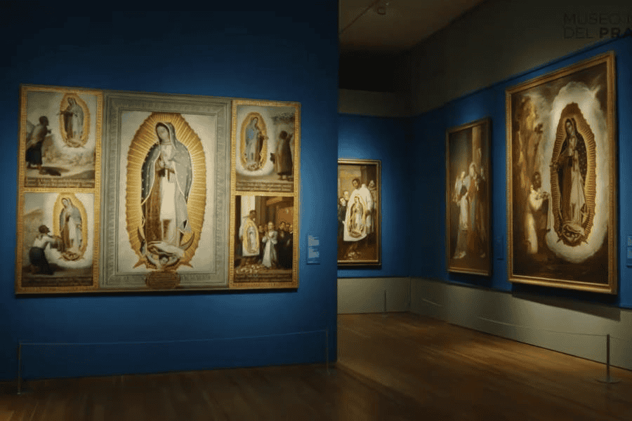 Exponen en el Museo del Prado de España casi 70 obras de la Virgen de la Guadalupe