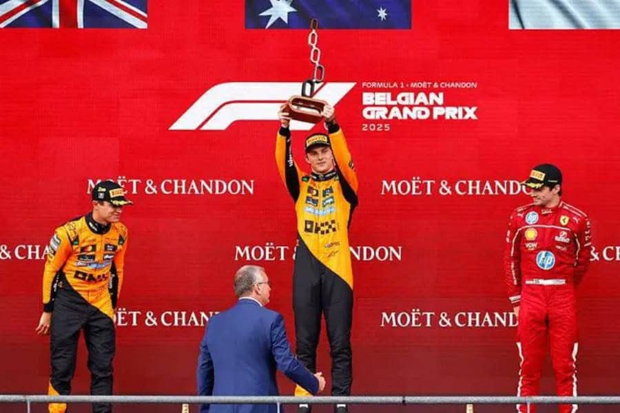 Piastri gana el GP de Bélgica y sigue líder del campeonato de pilotos