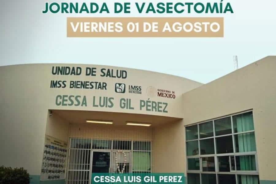 Anuncian jornada de vasectomía sin bisturí en Luis Gil Pérez, este 01 de agosto