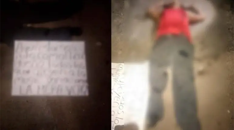 Matan a hombre en Comalcalco y dejan mensaje amenazante