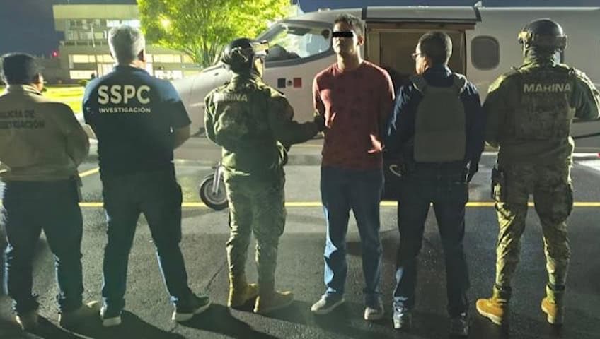 Trasladan a Tabasco a ‘El Caiser’ presunto integrante de ‘La Barredora’ detenido en Puebla