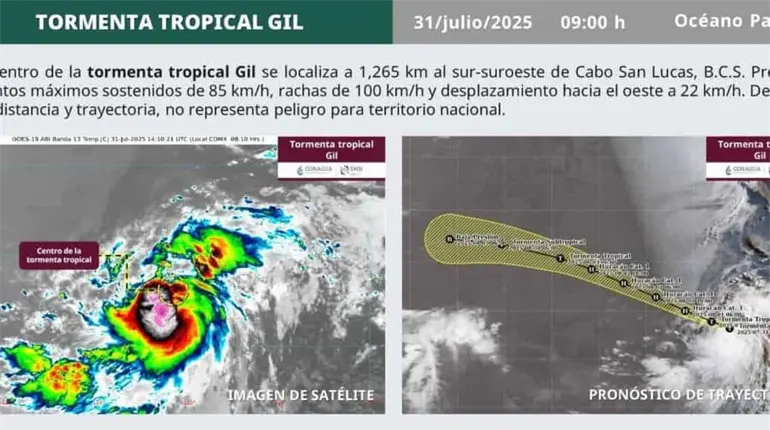 Se forma la tormenta tropical ‘Gil’ en el Pacífico
