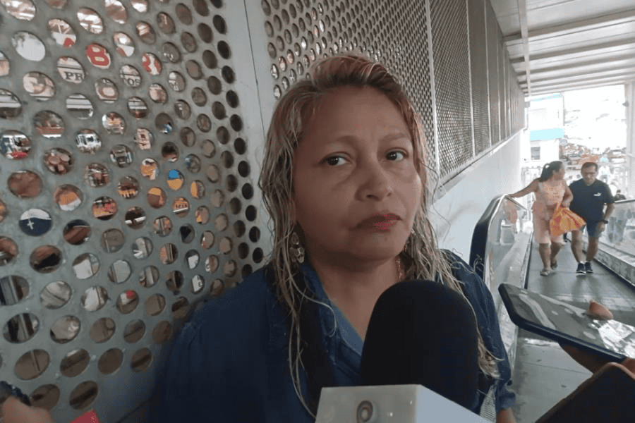 Locataria protesta por decomiso de productos