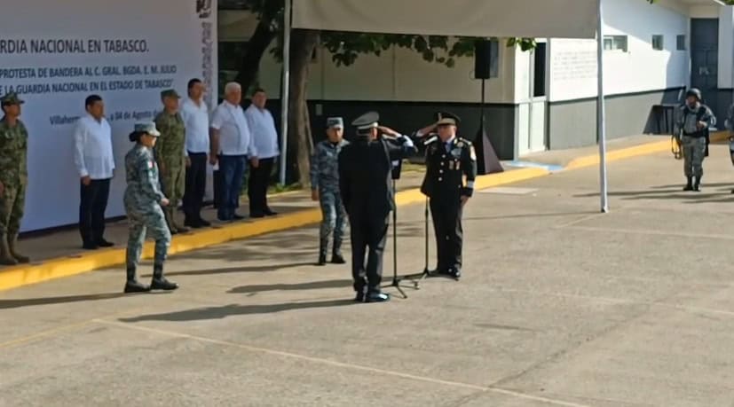 Asume Julio Moreno Mijangos la coordinación de la Guardia Nacional en Tabasco