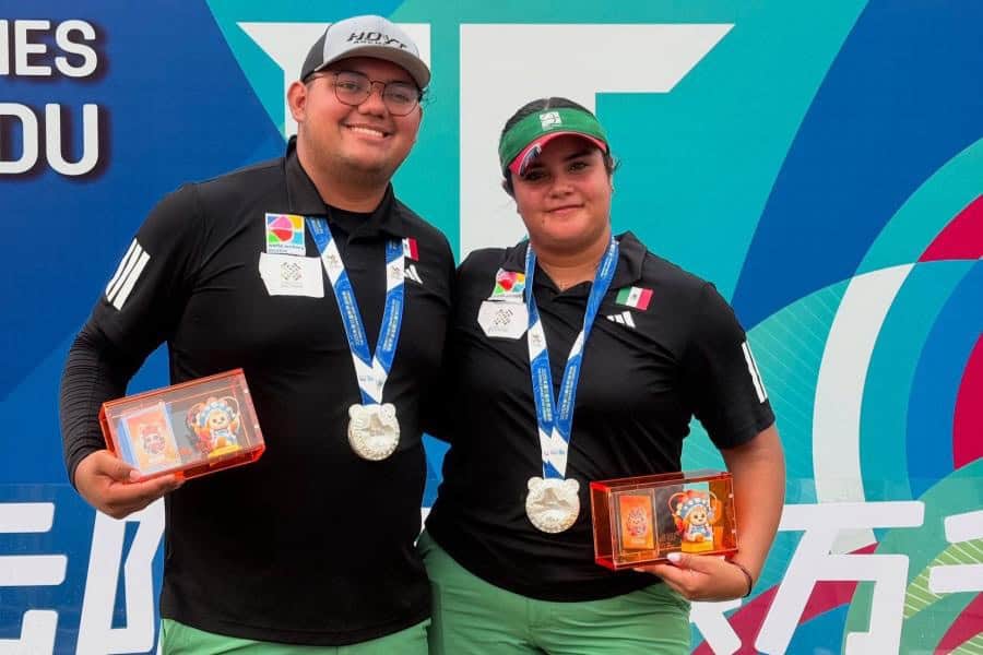 México consigue su primera plata en equipo mixto de tiro con arco en los Juegos Mundiales 2025
