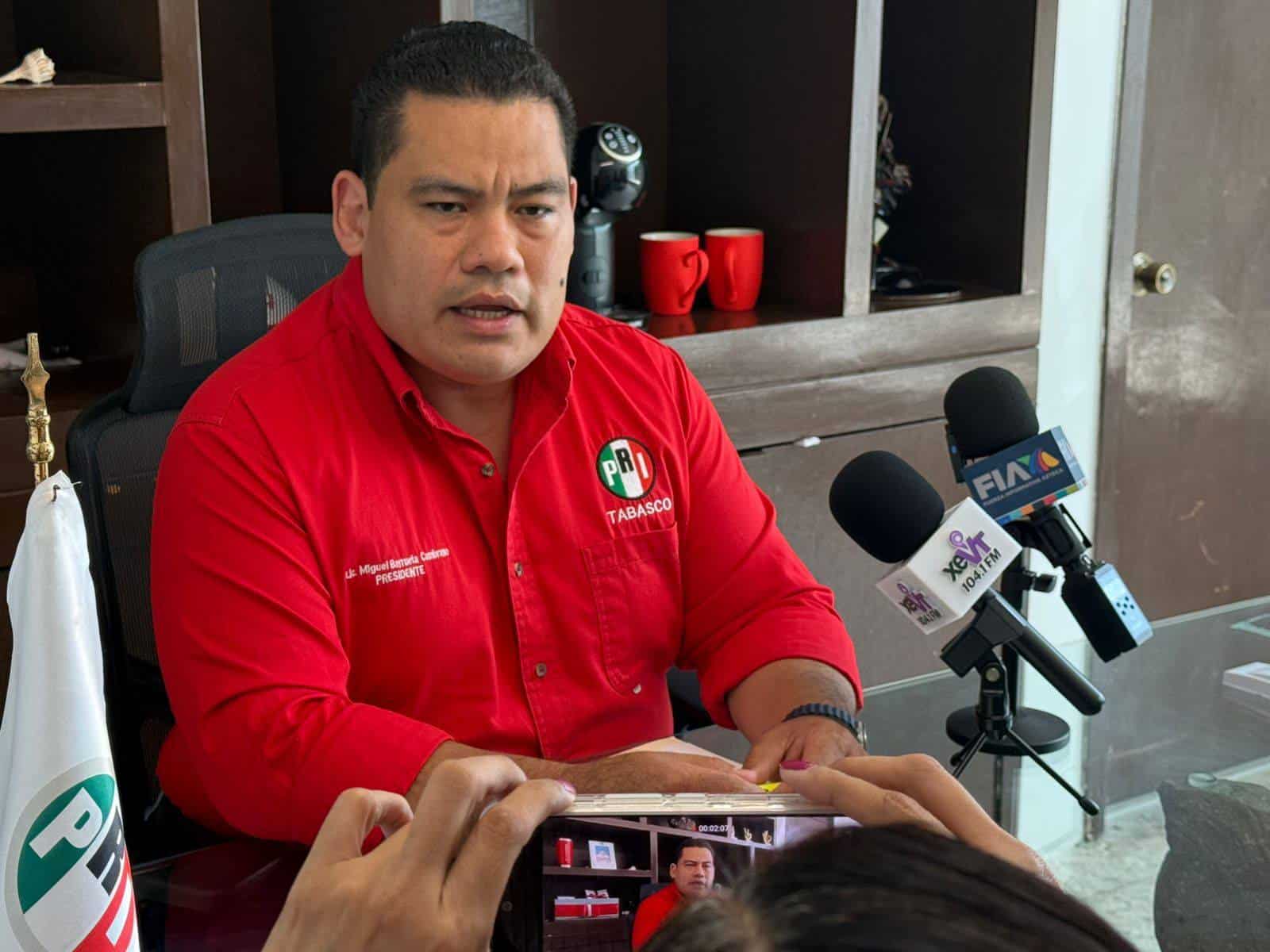 Va a salir libre de cualquier acusación: PRI Tabasco respalda a Alito