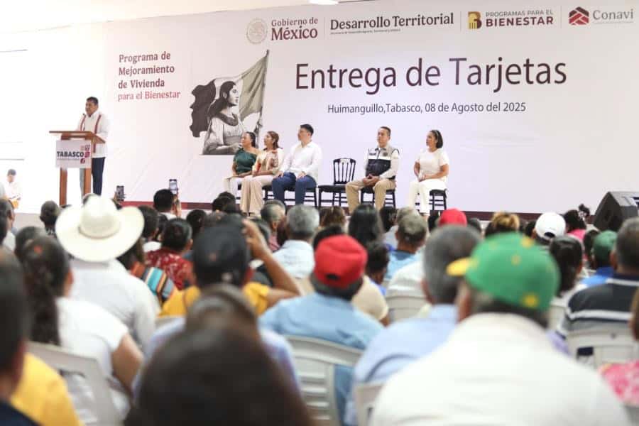 Dispersan más de 86 mdp del Programa de Mejoramiento de Viviendas en Huimanguillo