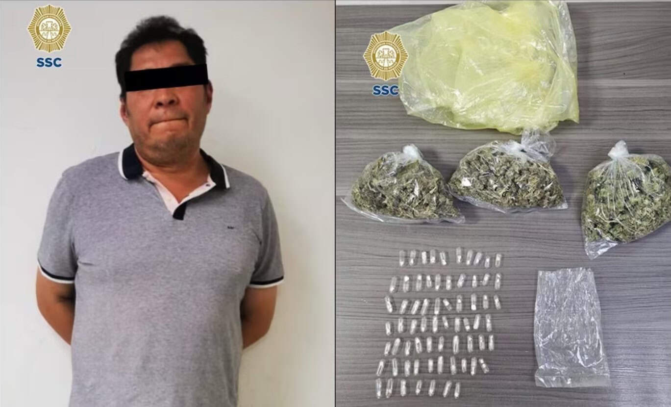 Aseguran a hombre relacionado con venta de marihuana por redes sociales en CDMX