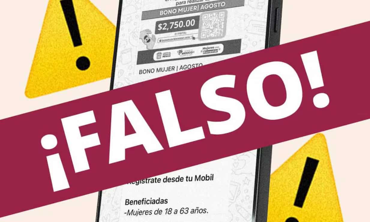 Alerta Bienestar por fraude a mujeres con falso ‘bono’ ofertado en redes