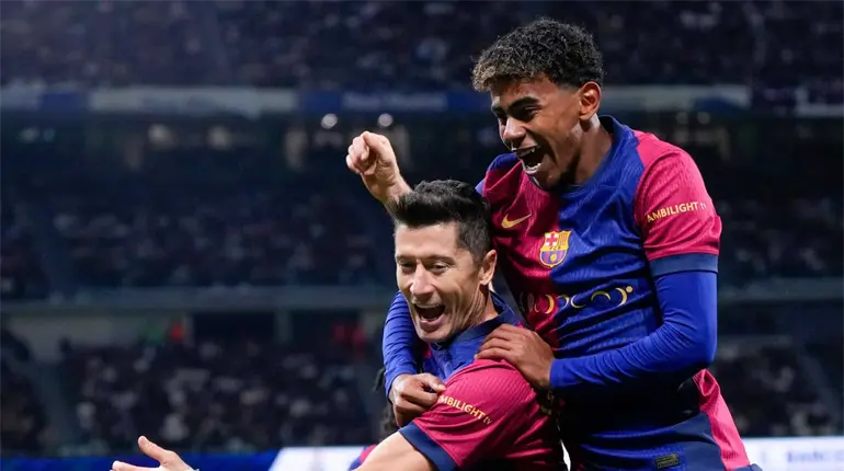 UEFA multa a Lamine Yamal y Lewandowski por incumplir normas en control de antidopaje