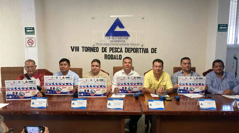 Se presenta el VIII Torneo de Pesca Deportiva de Robalo; será del 15 al 17 de agosto en Villahermosa