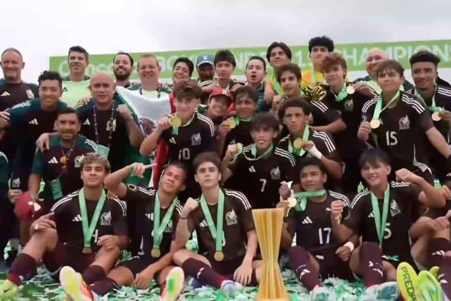 Con jugador formado en Tabasco, la sub-15 golea y son campeones de Concacaf