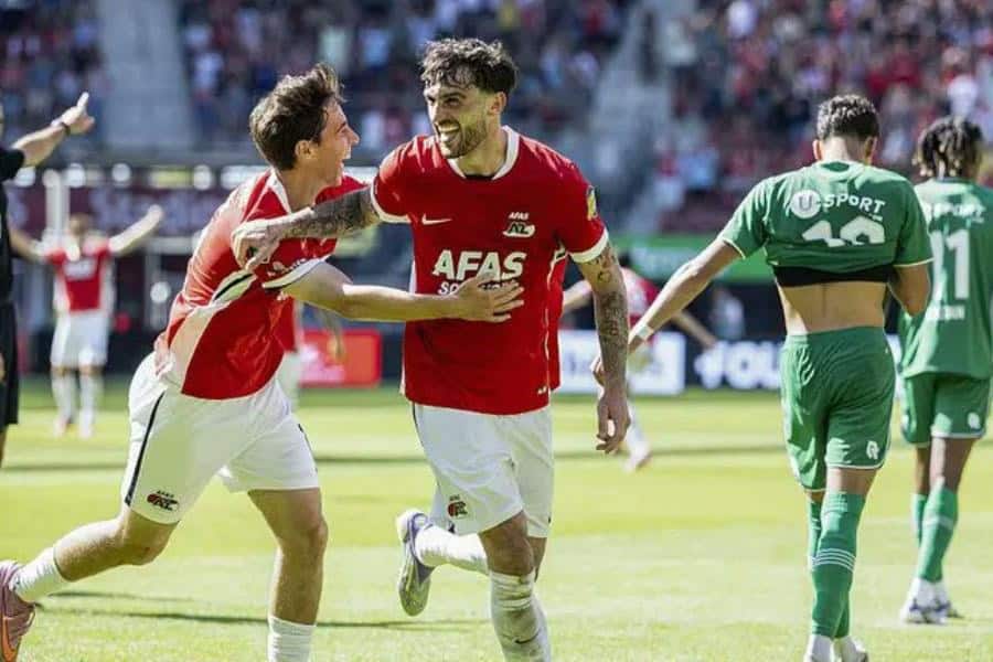 El mexicano Mateo Chávez debuta con asistencia en goleada del AZ Alkmaar