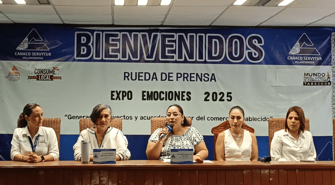Invita Canaco a la “Expo Emociones 2025” del 29 al 31 de agosto en Villahermosa