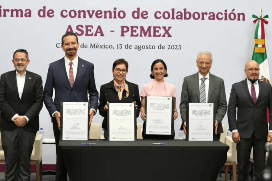 Pemex y ASEA firman convenio para monitorear emisiones en estaciones de servicio