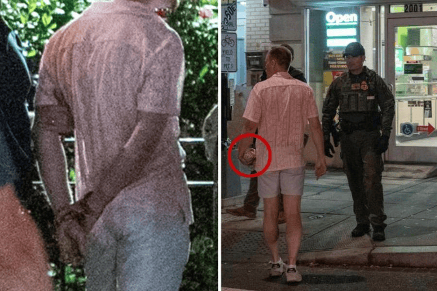 Despiden a empleado federal por lanzar sándwich a agente durante protesta en Washington, EE. UU.
