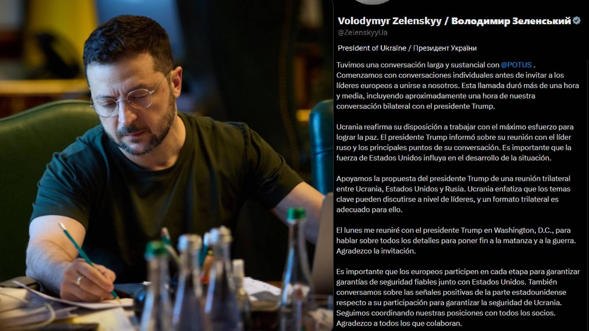 Zelenski se reunirá con Trump este lunes en Washington