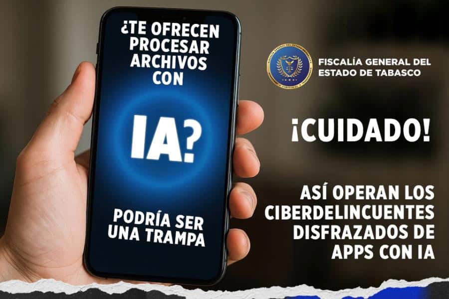 Alerta FGE sobre uso de aplicaciones con IA para robo de identidad o información