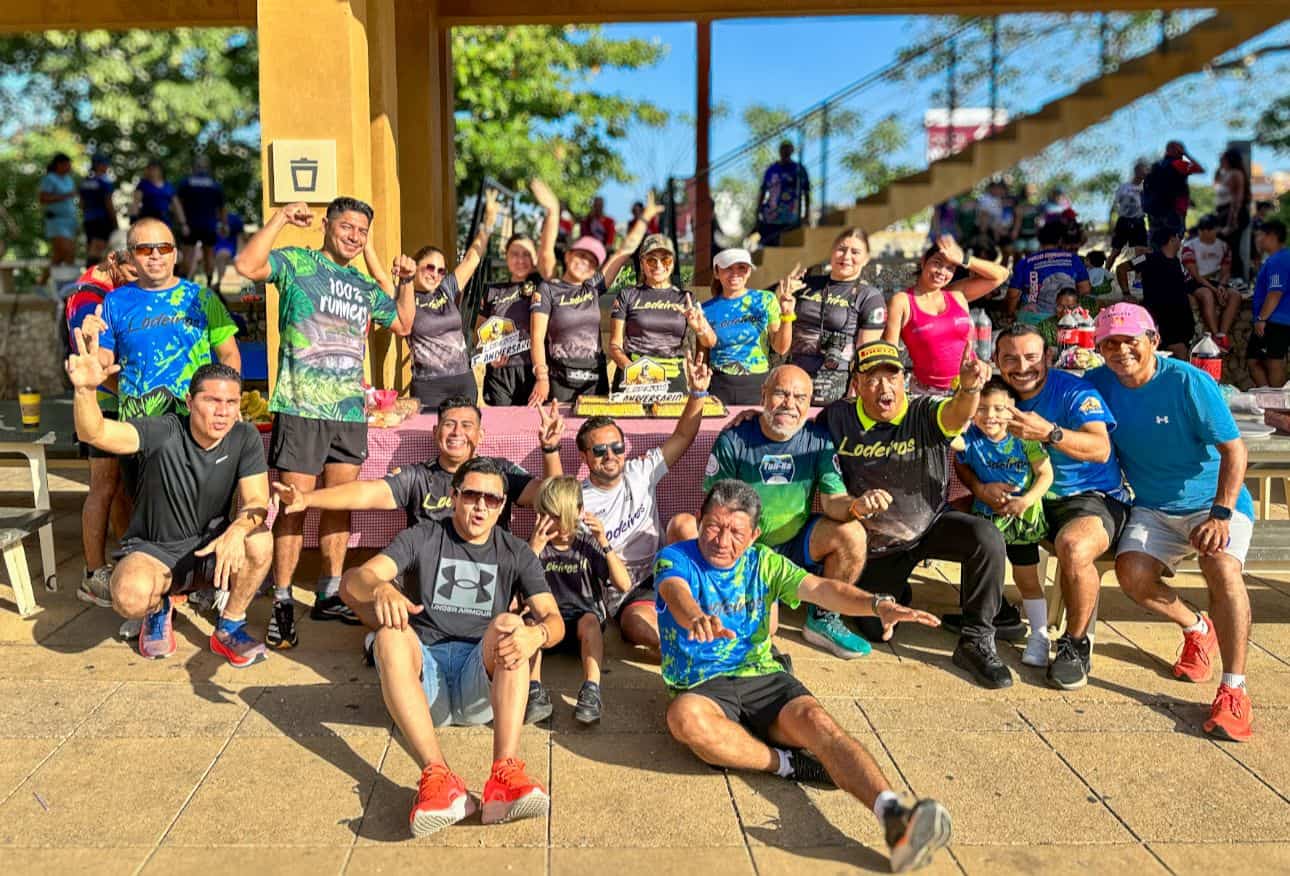 Celebra Team Lodeiros su tercer aniversario con ruta recreativa de 7Km