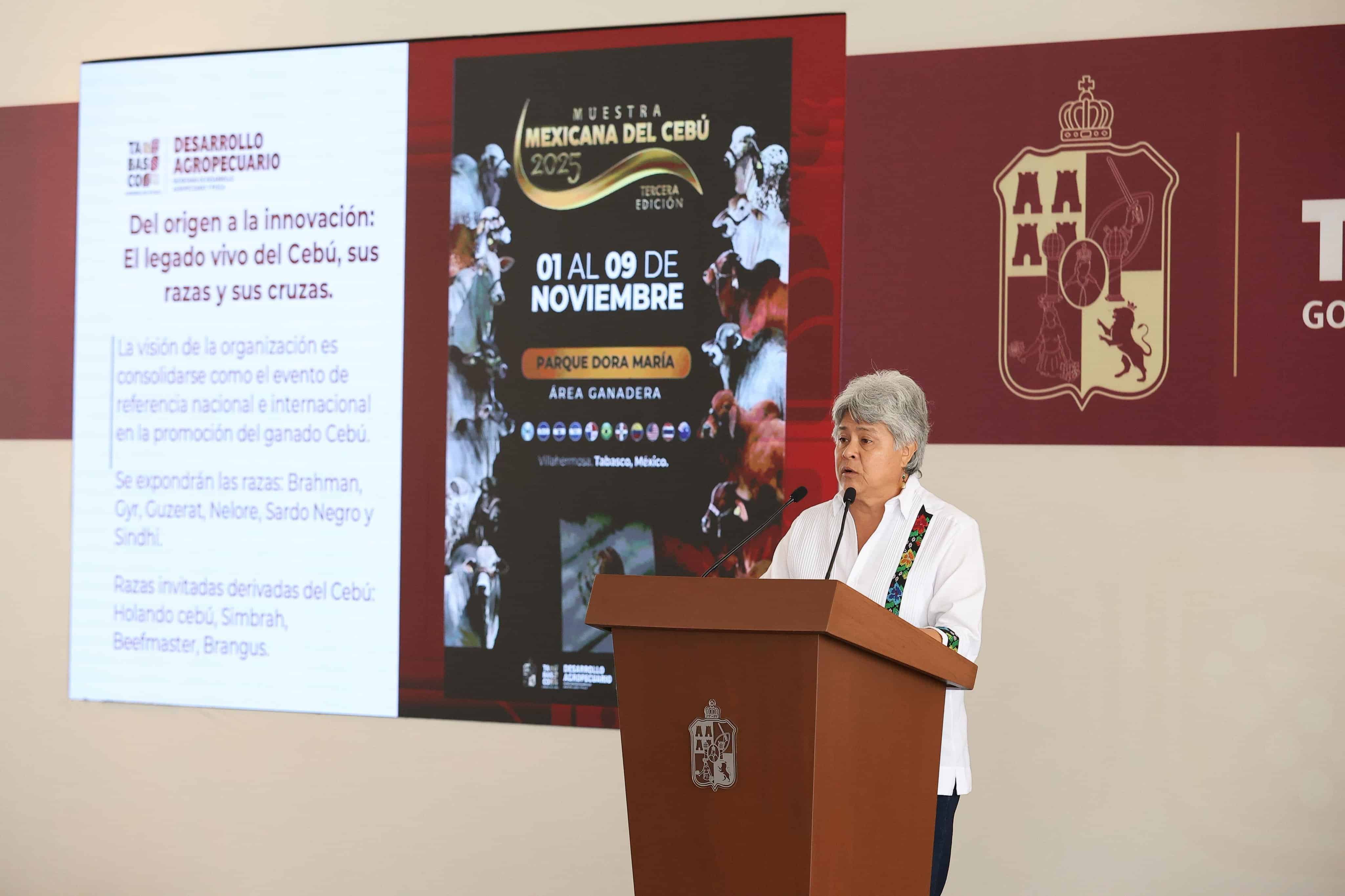 Con expositores de 12 países, realizarán en Tabasco la tercera Muestra Mexicana del Cebú 2025