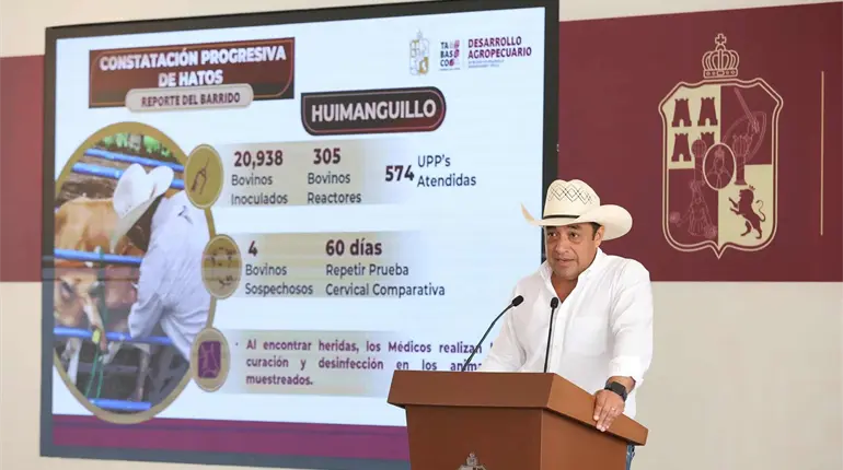 Tabasco sin casos de tuberculosis en ganado: Desarrollo Agrícola