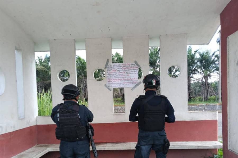Dejan cartulina con amenazas en Jalapa, en comunidad aledaña donde estuvo May