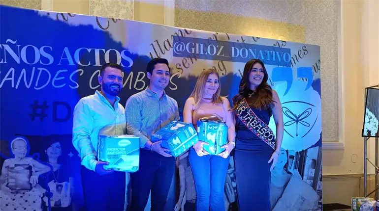 Realizan tercer gran evento de donación de pañales para adultos