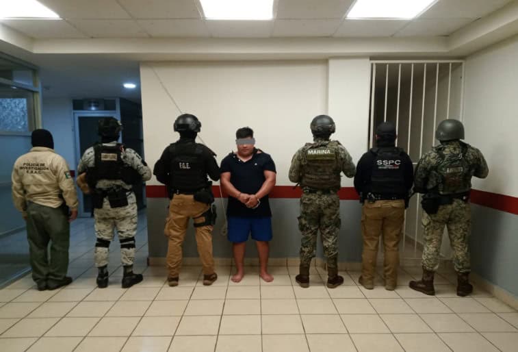 Cae presunto delincuente en Frontera