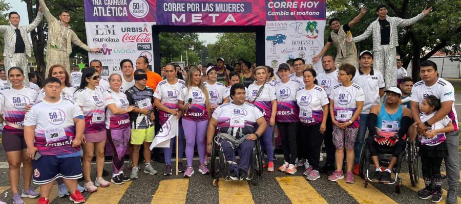 Celebra 50+1 Tabasco primera carrera atlética ‘Corre por las Mujeres’ con casi 300 participantes Celebra 50+1 Tabasco primera carrera atlética ‘Corre por las Mujeres’ con casi 300 participantes