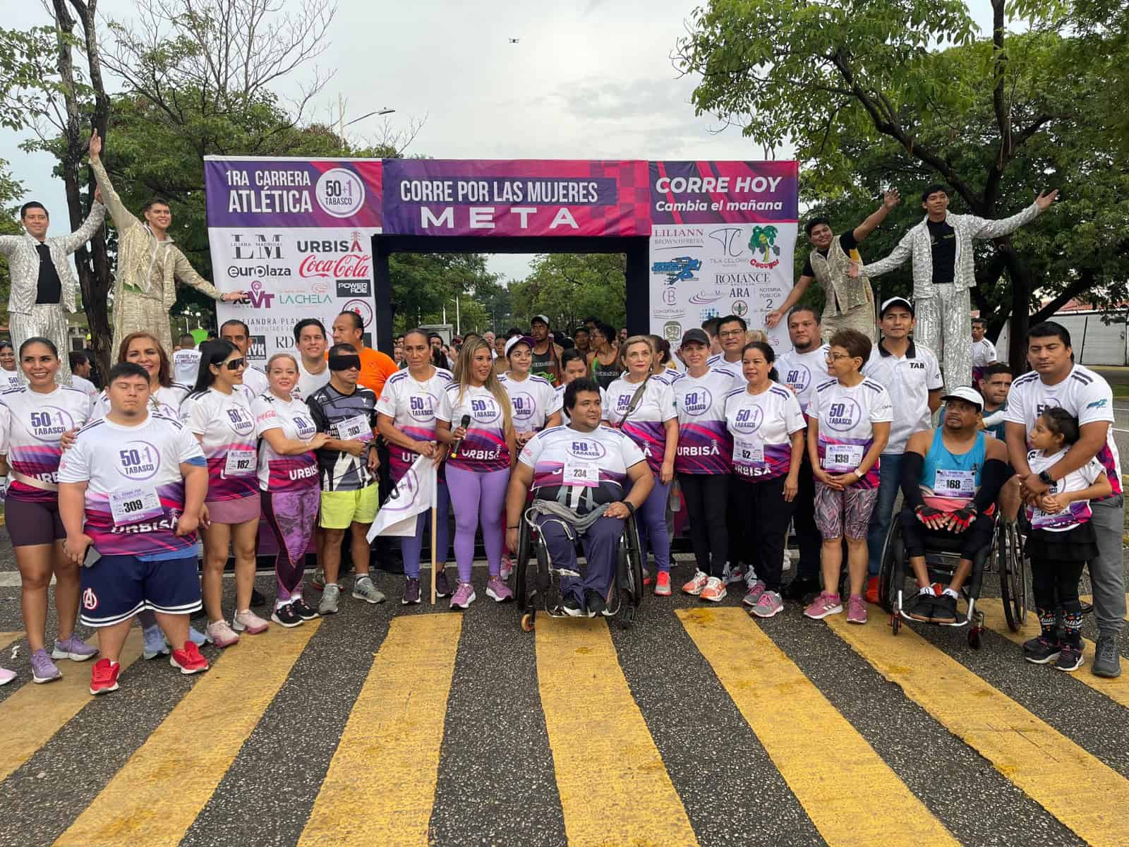 Celebra 50+1 Tabasco primera carrera atlética ‘Corre por las Mujeres’ con casi 300 participantes