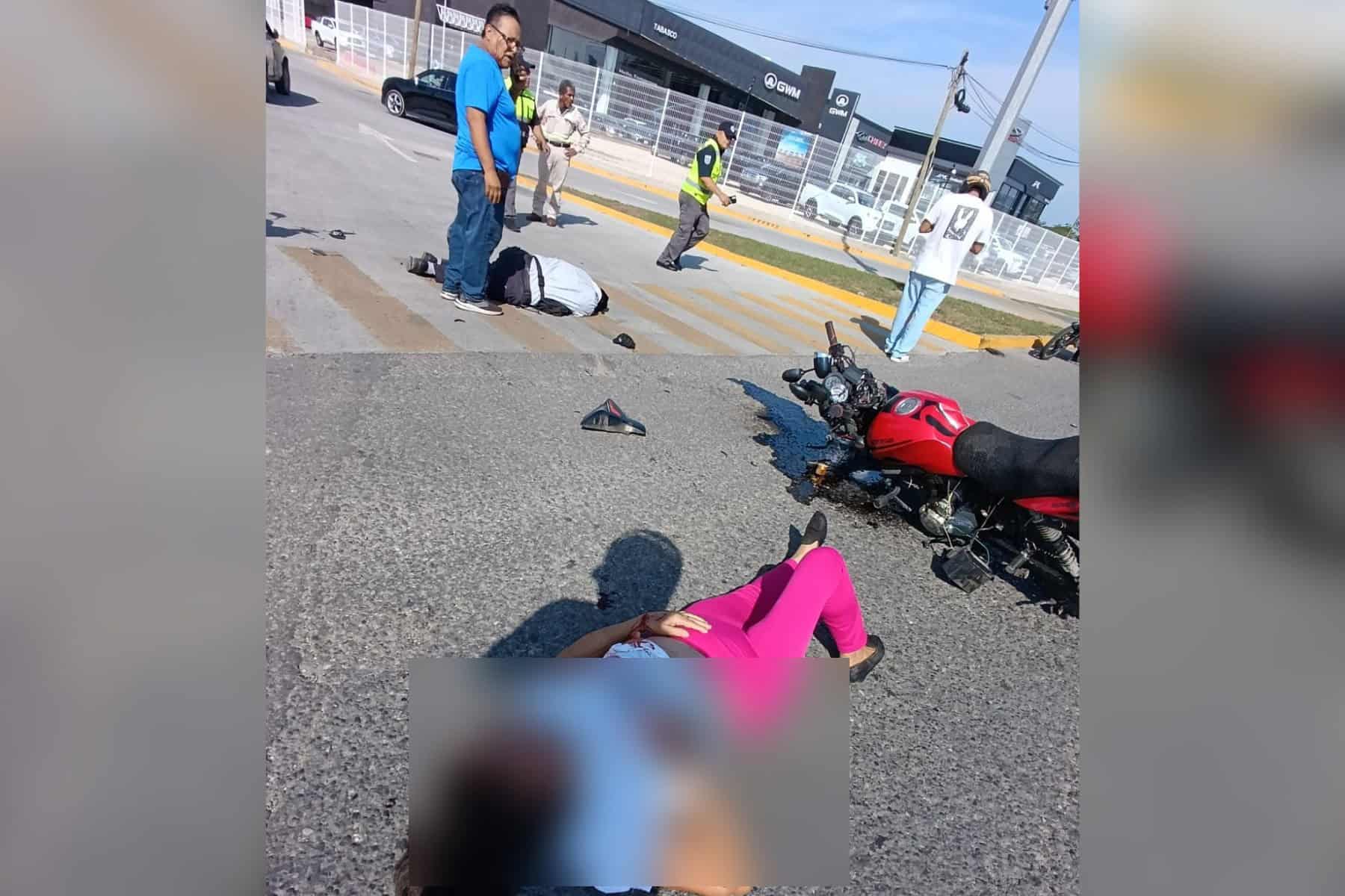 Dos heridos deja accidente cerca del Parque Tabasco