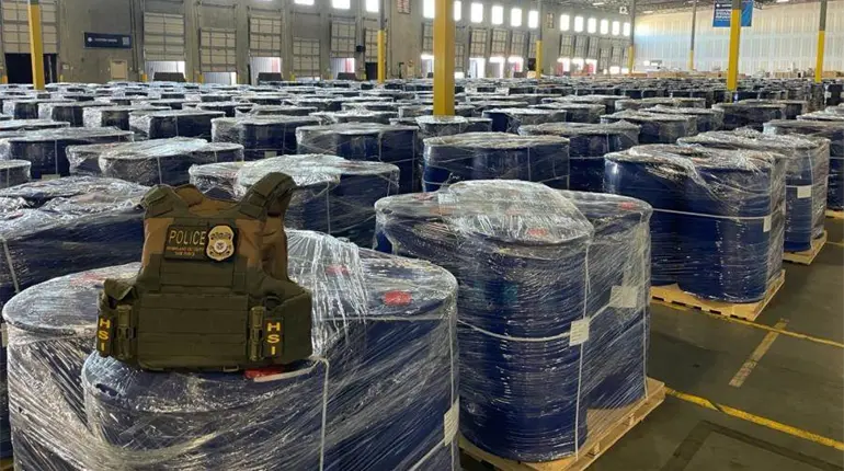 EE. UU. decomisa 316 mil kilos de precursores químicos destinados al Cártel de Sinaloa