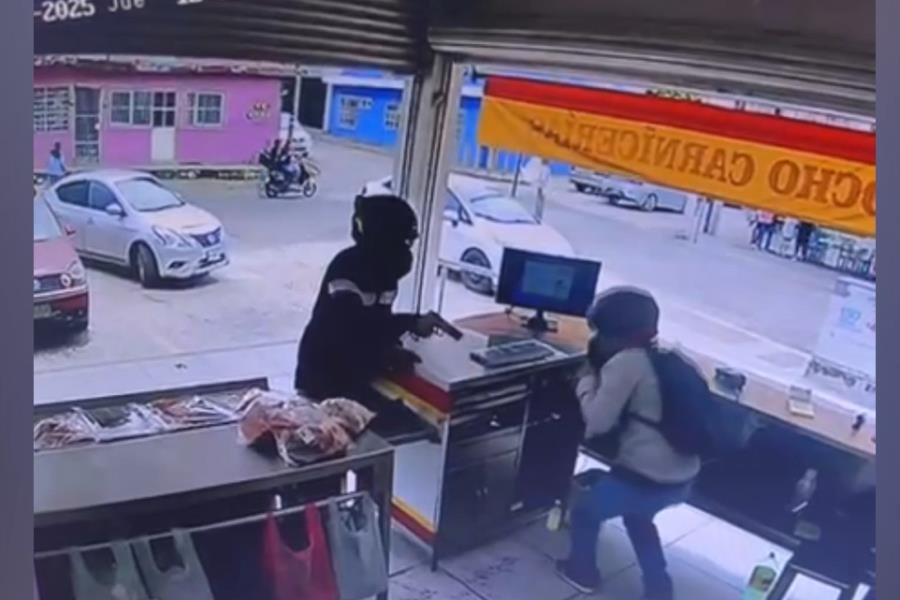 Por segunda vez en la semana, asaltan carnicería El Jarocho de El Espejo I Por segunda vez en la semana, asaltan carnicería El Jarocho de El Espejo I