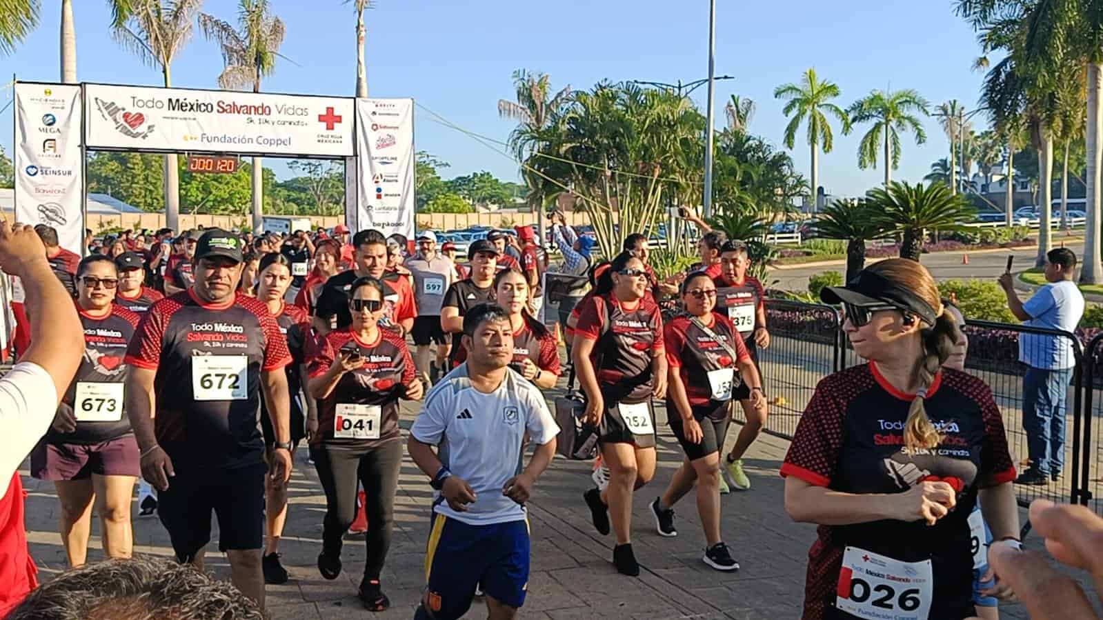 Cruz Roja Tabasco celebra la sexta edición de la carrera Todo México Salvando Vidas