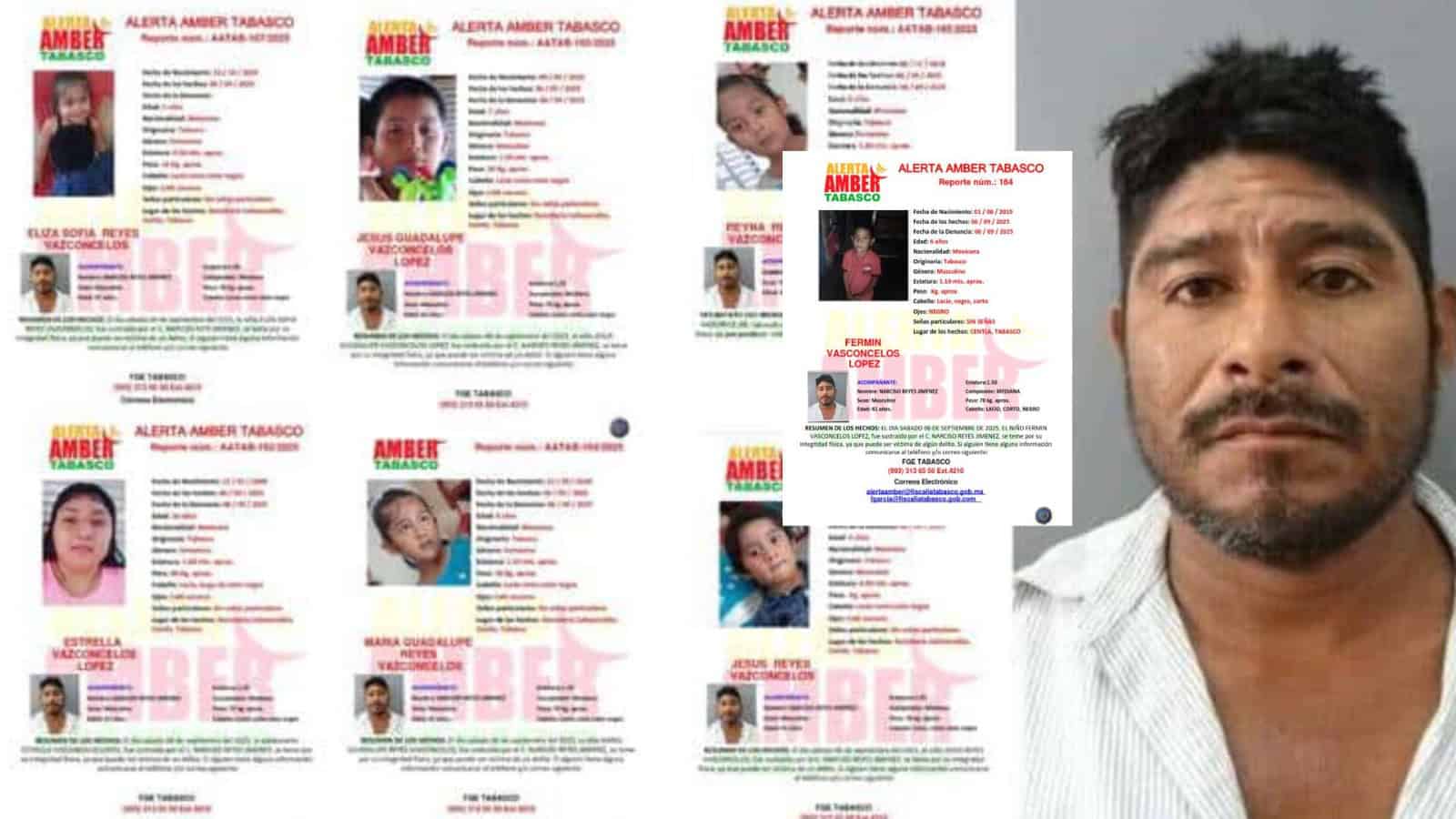 Emiten Alerta Amber por otro niño sustraído por multihomicida de Centla; ya son siete