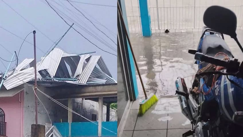 Fuertes lluvias sorprenden y dejan afectaciones en Cunduacán