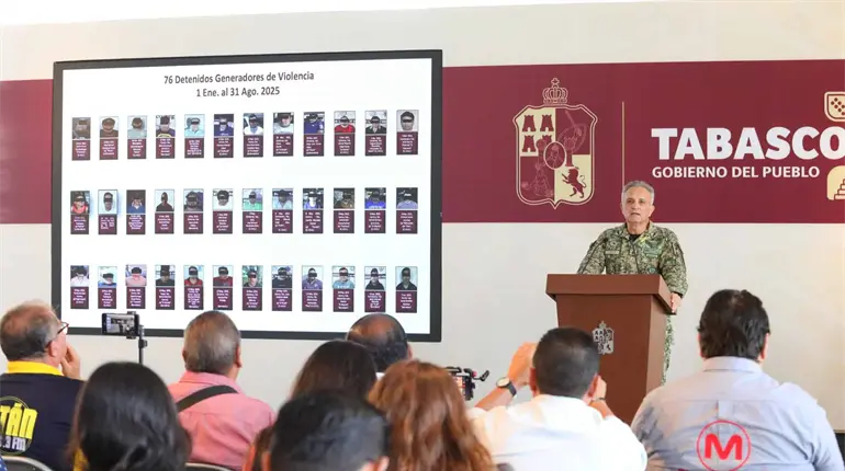 350 elementos de FIRT Olmeca, participaron en detención de multihomicida de Centla: 30 Zona