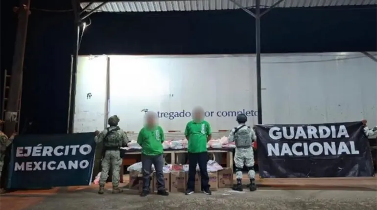 Aseguran autoridades en Sonora 250 kilos de metanfetamina y 5 de fentanilo
