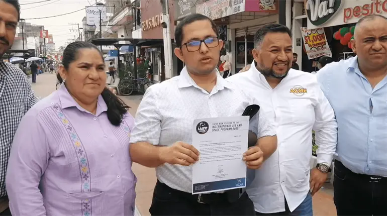 Tabasqueño logra carta de aceptación para ir a la NASA