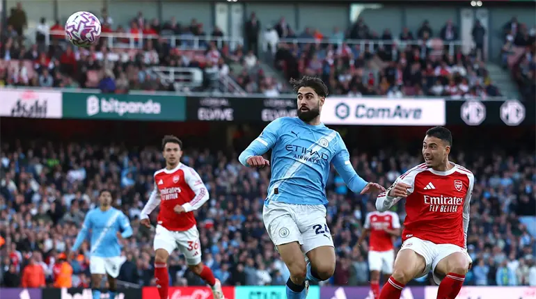 Arsenal rescata empate ante Manchester City en tiempo de compensación