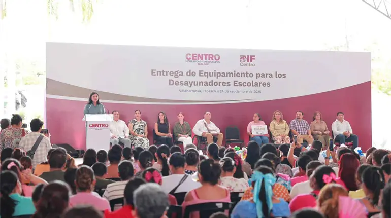 Entrega Centro equipamiento para desayunadores escolares en beneficio de 18 mil estudiantes
