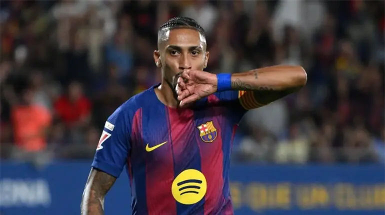 Barcelona confirma lesiones de Raphinha y Joan García; se perderán duelo ante PSG de Champions