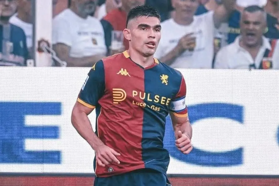 Con Johan Vásquez como titular y capitán, Genoa avanza en la Coppa Italia